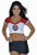 Sporty Jersey™ Football Crop Top Logo      