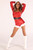 Santa Crushed Velvet Romper