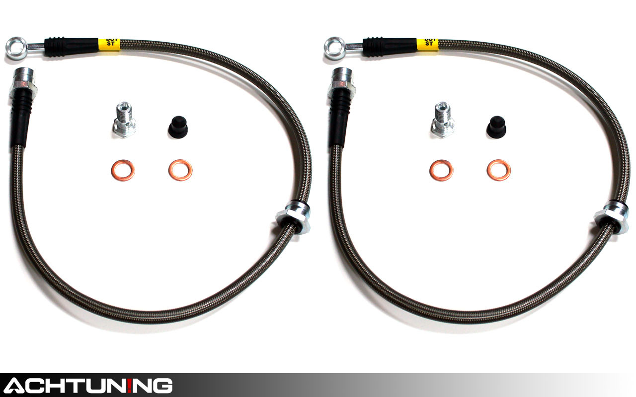 StopTech 950.33015 Stainless Steel Front Brake Lines Audi and VW