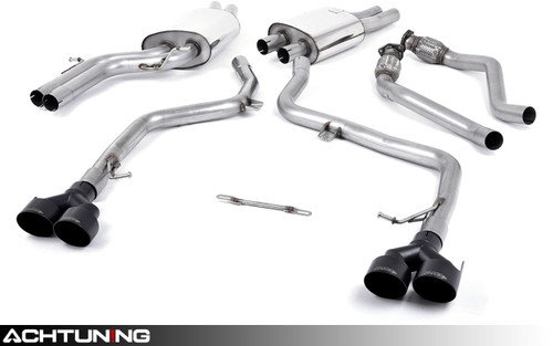 Milltek SSXAU411 Full Quad Tip Race Exhaust Audi B8.5 S5