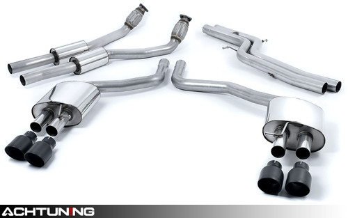Milltek SSXAU737 Catback Quad Tip Race Exhaust Audi C7 S6 and S7