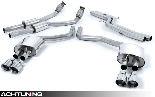 Milltek SSXAU331 Catback Quad Tip Race Exhaust Audi C7 S6 and S7