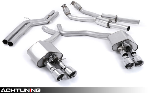 Milltek SSXAU443 Catback Quad Tip Valved Race Exhaust Audi C7 S6 and S7