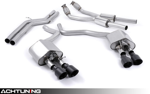 Milltek SSXAU448 Catback Quad Tip Valved Race Exhaust Audi C7 S6 and S7