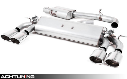 Milltek SSXVW421 Catback Quad Tip Valved Street Exhaust MW Mk7.5 Golf R