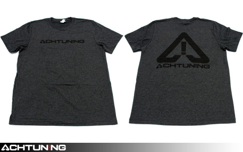 Achtuning Grey T-shirt with Black Reflective Logo