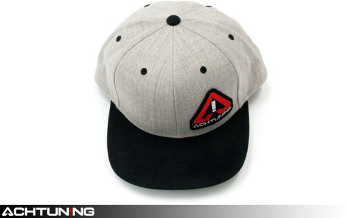 Achtuning Hat Black and Grey with Red and White Logo