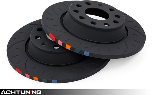 APR BRK00036 282mm Slotted Rear Brake Disc Pair Audi and VW