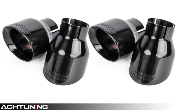 APR TPK0008Q Slash-Cut Double-Walled Diamond Black 3.5 Inch Exhaust Tip Set