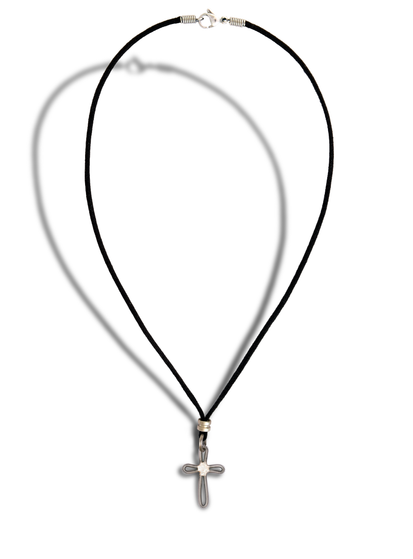 Trio Necklace - Silver or Gold Chain with Guitar String Beads – Upland Road  | Eco-Boutique