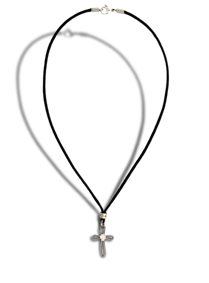 Guitar String Cross Necklace - Rock N Roll Jewelry