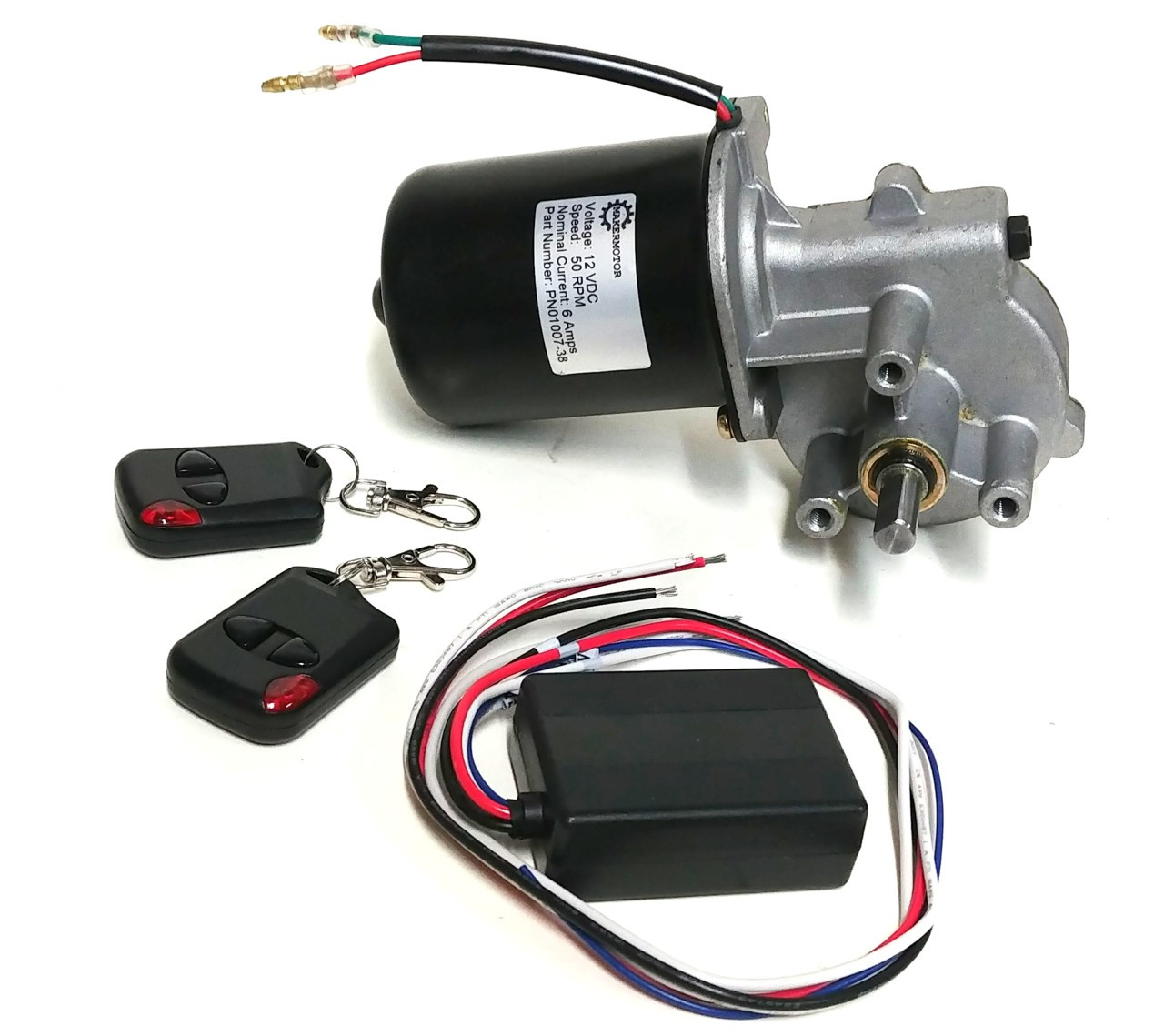 PN00412 - ON/OFF Switch Option 12v dc 50 RPM gear motor with wireless  remote control