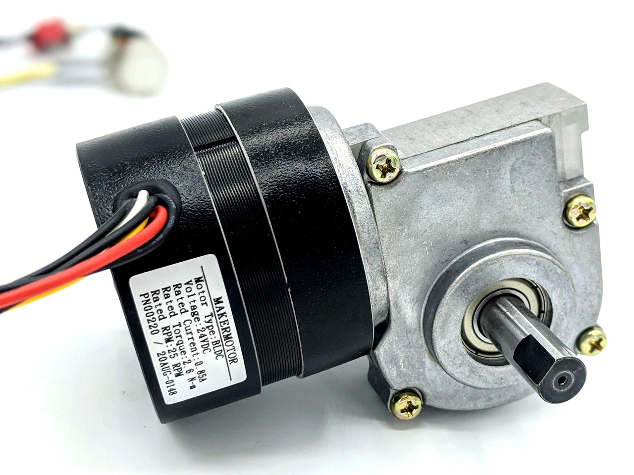 DC Brushless-Getriebemotor 24V, 5RPM, Drehzahl regelbar