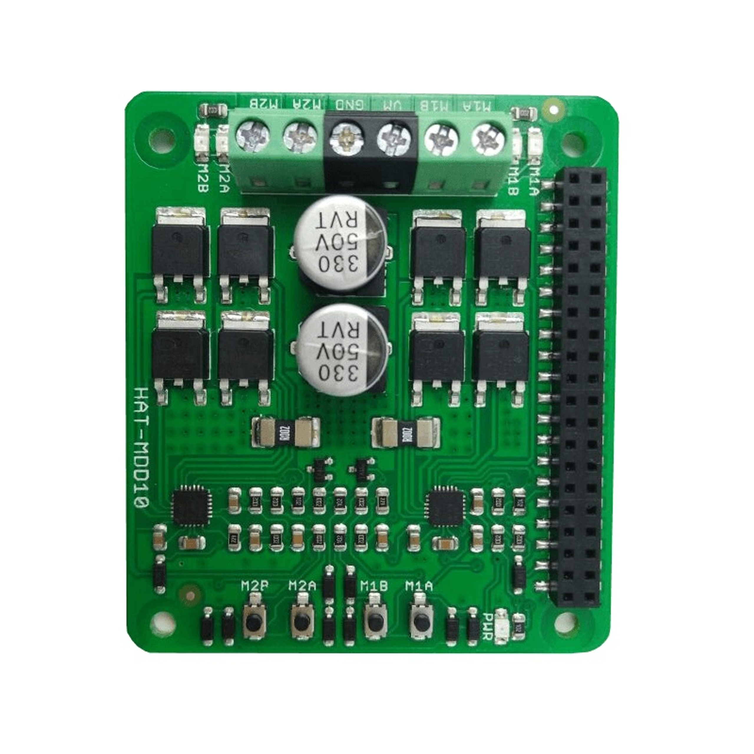 PN00218CYT1 Cytron Dual 10A Motor Driver HAT for Raspberry Pi Makermotor