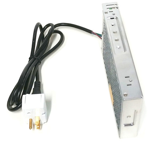 This brand new 12vdc power supply is able to output 17 amps of current continuously, perfect for 
running a project that requires a 12vdc input.  A convenient ON/OFF switch is located at the plug end 
of the power cord.  This power supply is RU (UL Recognized Components) Certified.

This unit accepts either 115vac or 230vac.  Dimensions of this unit are 9"x 5" x 1.5".

This is NOT a surplus or liquidated item.