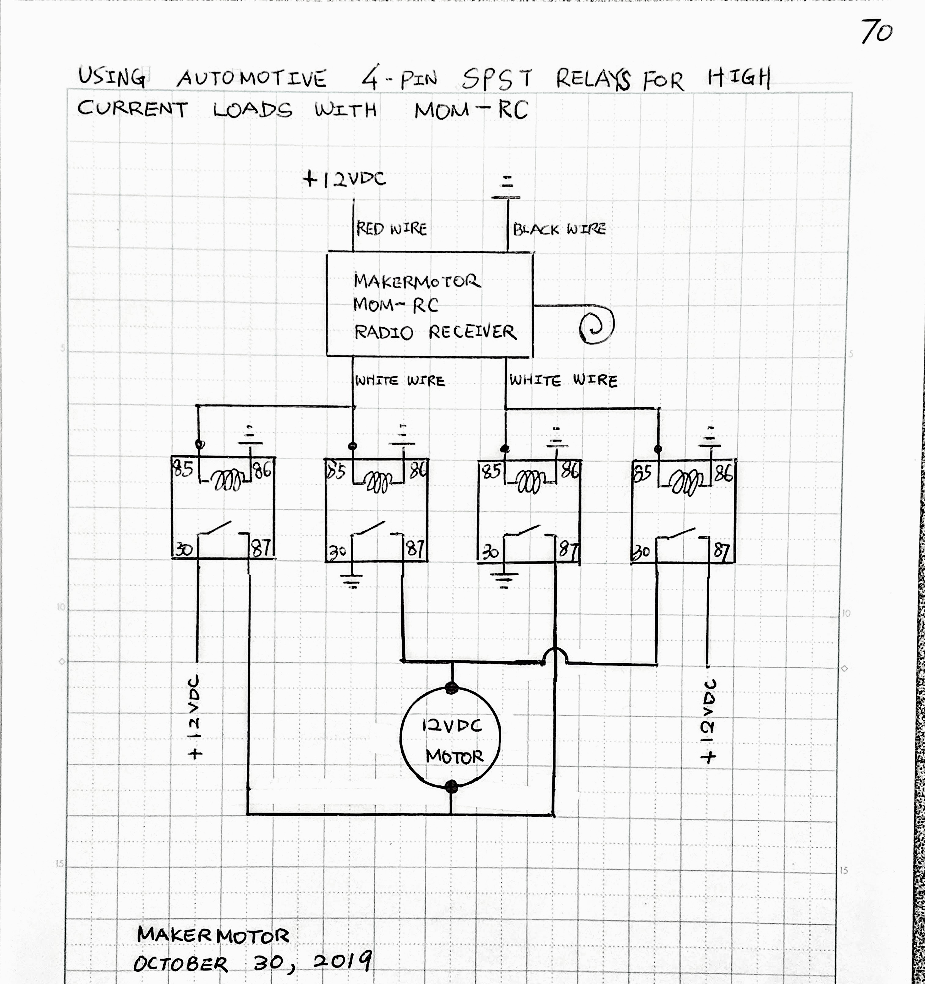 Using secondary relays for high-load applications