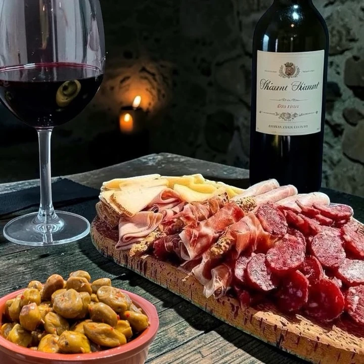 Italian charcuterie by candleight ...tonight