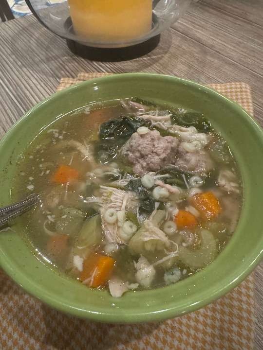 Italian Wedding Soup with pastina  Italian Wedding Soup with pastina