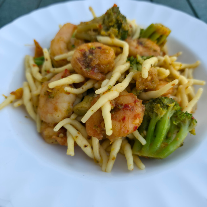 Nduja, Shrimp with Trofie Pasta