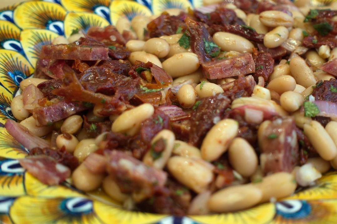 Tuscan Bean Salad with Soppressata, By Mary Ann Esposito, Ciao Italia  Tuscan Bean Salad with Soppressata, By Mary Ann Esposito, Ciao Italia