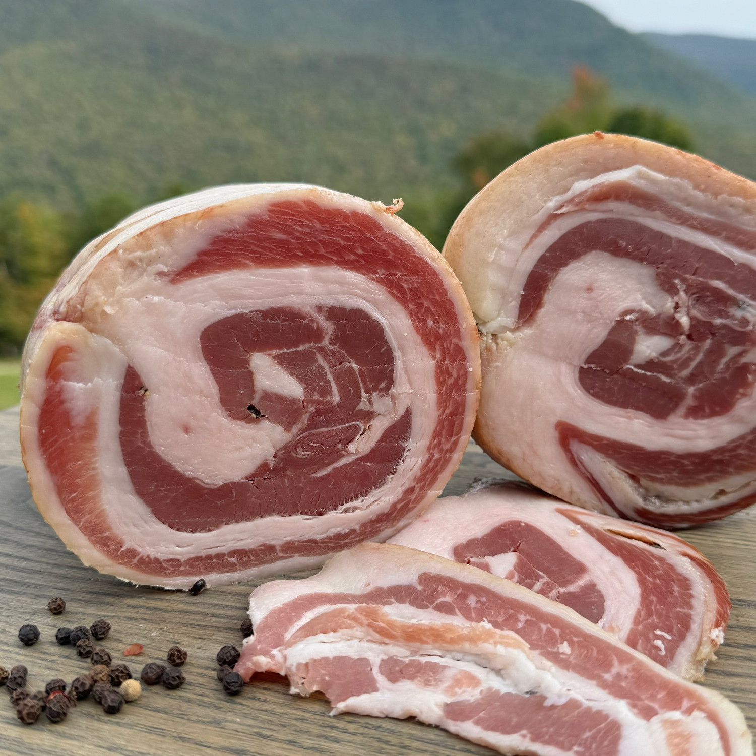 Pancetta Coppata Stagionata - Mezzo Pezzo, Peso Circa 2.5-2.6 Kg, Insaporita Con Sale, Pepe E Vino Cotto