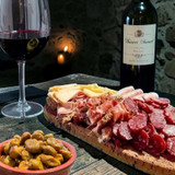 Italian charcuterie by candleight ...tonight