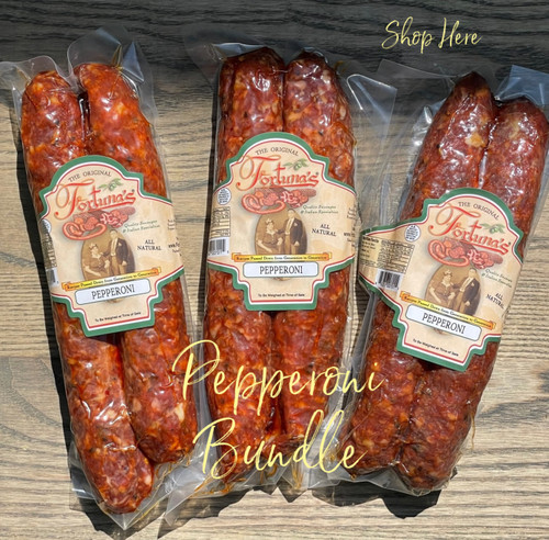 All natural, nitrate free PEPPERONI bundle of 3 pkgs