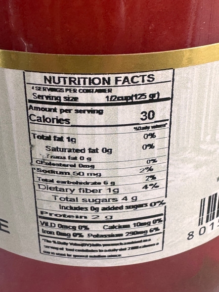 Natural Pomodori Pelati - Calabrian peeled tomatoes