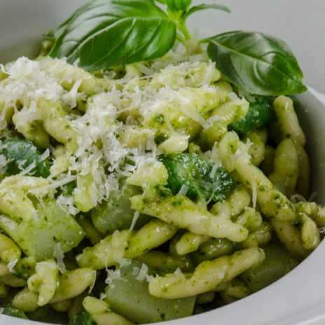 Trofie with pesto genovese