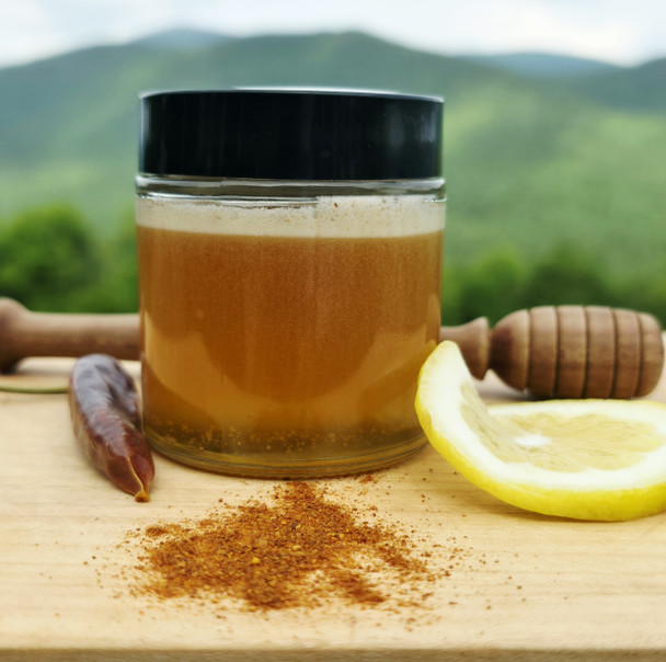Superfood, lemon and cayenne pure honey