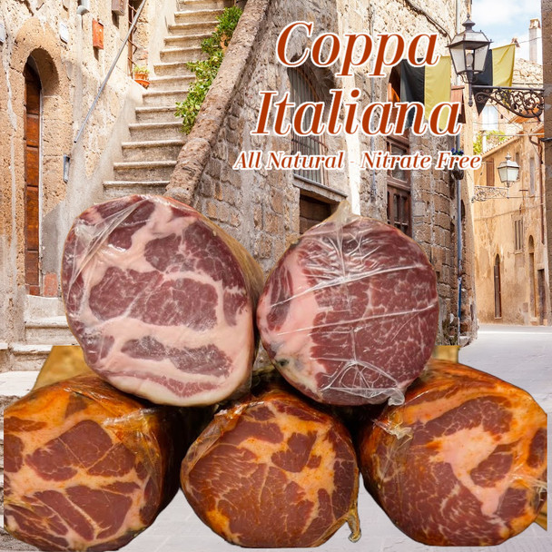 Coppa , dry cured capicola -nitrate free