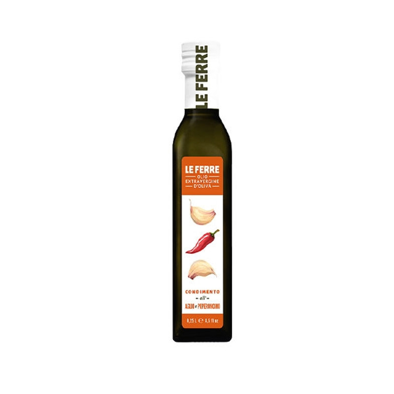 Le Ferre Extra Virgin Olive Oil with garlic & pepper