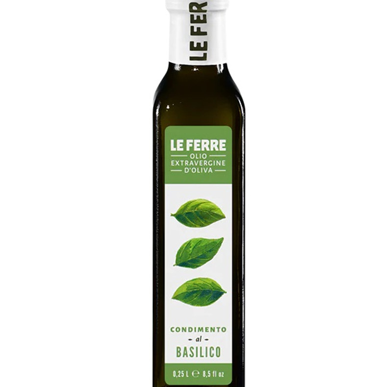 Le Ferre Extra Virgin Olive Oil with basil