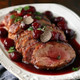 recipe-Pork Tenderloin with Red Wine Reduction, Cherries and Truffle