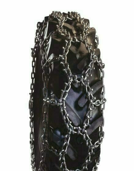 TireChain.com 24 X 9 X 11 24 9 11 ATV UTV 2リンク Vバー タイヤチェーン 2個セット 並行輸入品 Tractor Chains - 21\" - 24\" Rims - 16.9-24 -