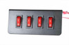 Extreme Tactical Dynamics Quad Rocker Switch Plate For Emergency Vehicle Lighting Extreme Tactical Dynamics Quad Rocker Switch Plate For Emergency Vehicle Lighting