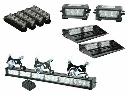 Extreme Tactical Dynamics ETD Slicktop Unmarked Centari 88 LED Emergency Vehicle Light Bundle