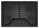 Whirlpool® 30-inch Gas Cooktop with EZ-2-Lift™ Hinged Cast-Iron Grates WCGK5030PB