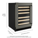 Kitchenaid® 24 Panel-Ready Undercounter Wine Cellar with Wood-Front Racks KUWL214KPA
