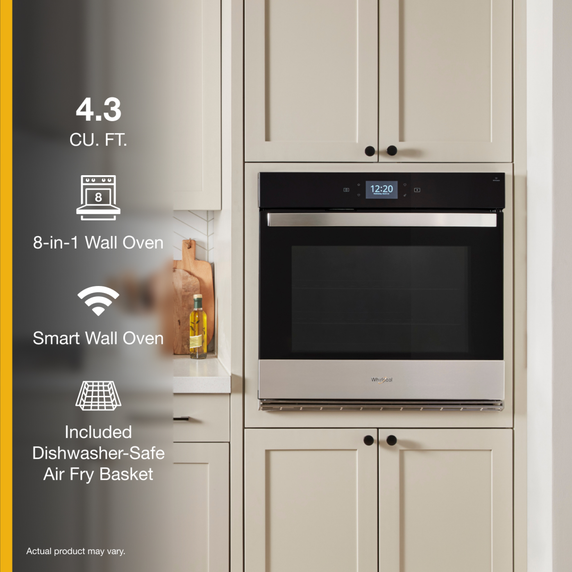 Whirlpool® 4.3 Cu. Ft. Single Smart Wall Oven with Air Fry WOES7027PZ