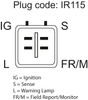 TOYOTA HIACE ALTERNATOR 12V 85AMP PLUG VIEW