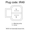 TD42 ALTERNATOR 12V 70A HITACHI STYLE Wiring Plug View