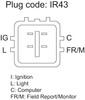 HONDA ACCORD EURO ALTERNATOR  wiring plug view
