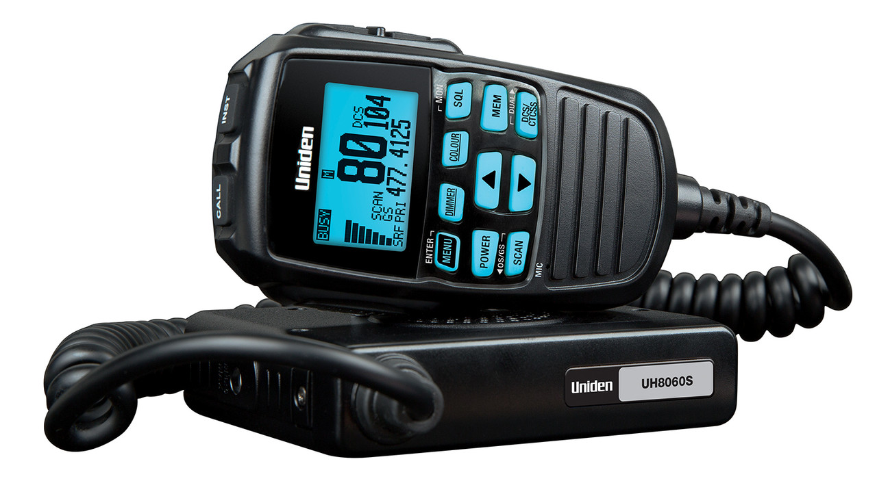 Mini Compact Size UHF CB Mobile  80 Channels with Remote Speaker MIC, Large LCD Screen with MasterscaN