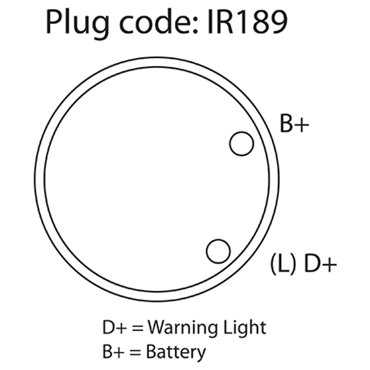 IVECO DAILY ALTERNATOR 12V 150A  wiring plug view