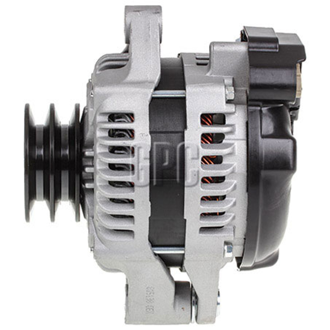 HINO ALTERNATOR 24V 85A side view