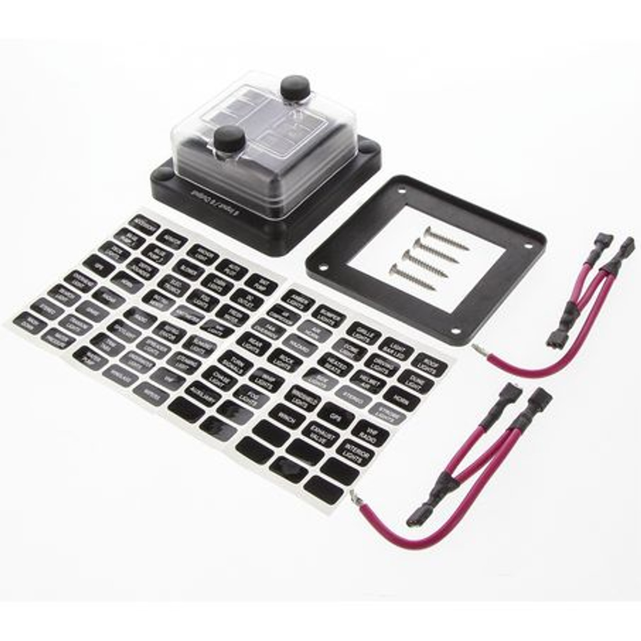 OEX 6 WAY WEATHERPROOF STANDARD BLADE FUSE BOX