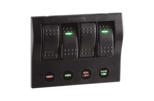 NARVA  4 Way Led Sw & C/Breaker Panel      63191