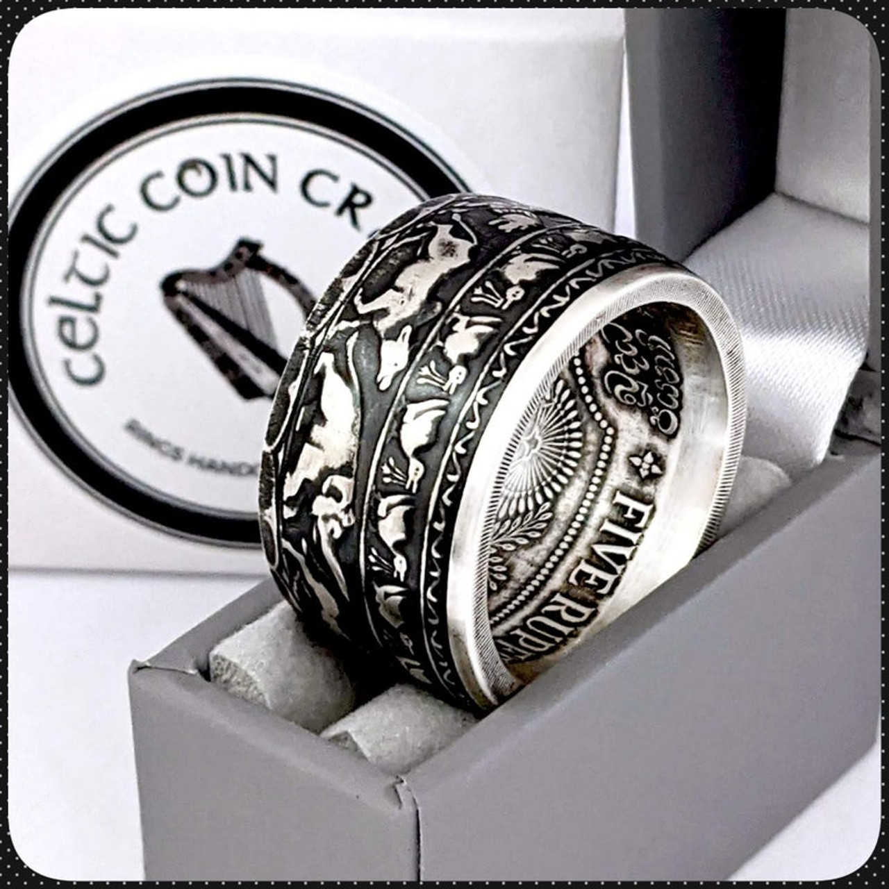buddha jayanthi ceylon coin ring 05193.1641146890