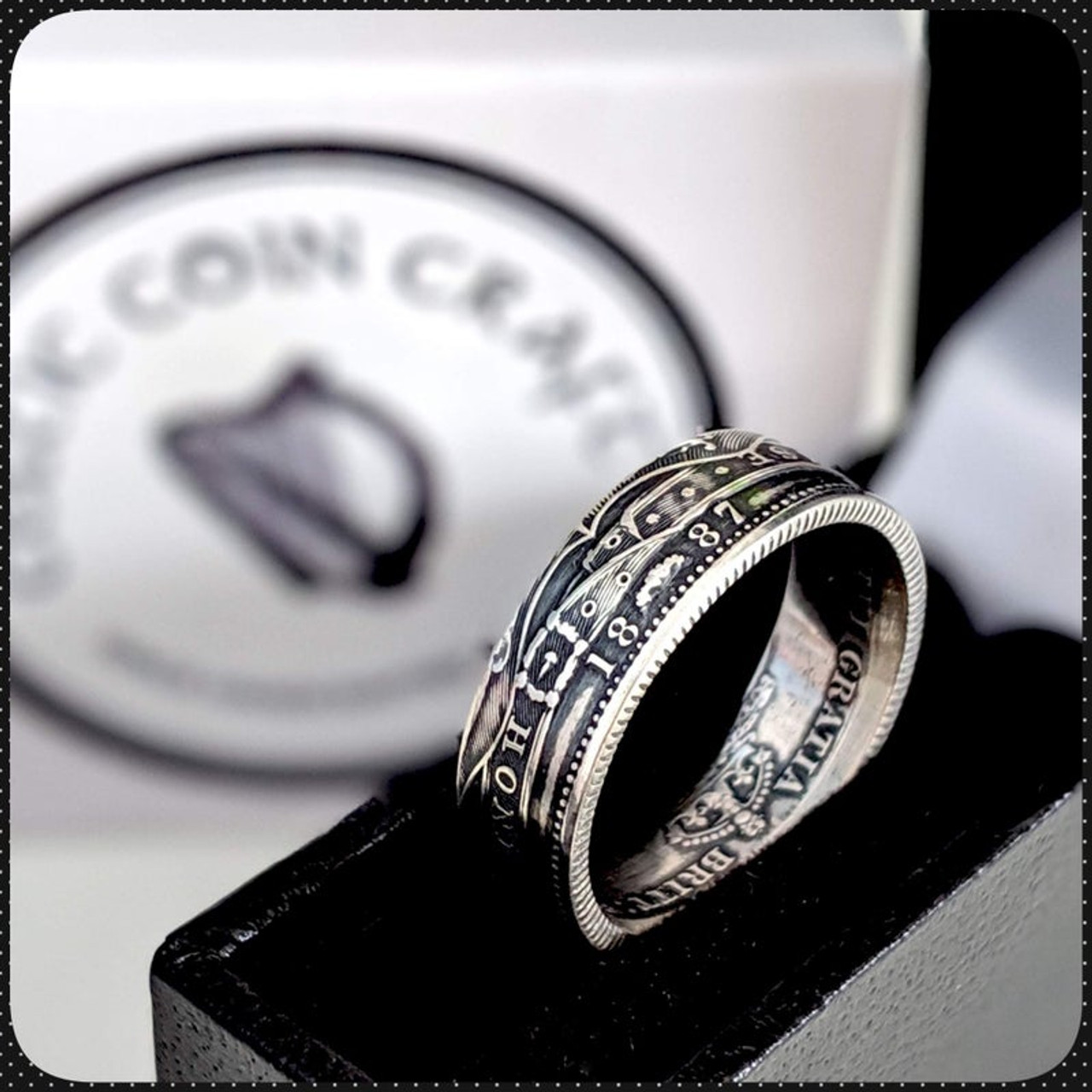 1800s Victorian Shilling Ring- Sterling Silver – silverhollowjewellery